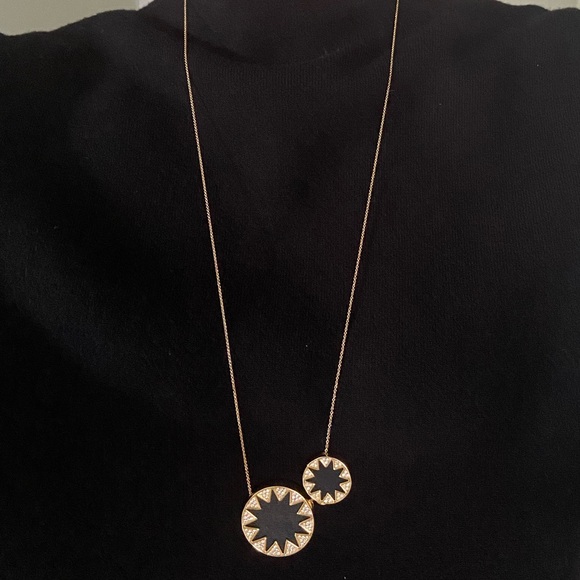 House of Harlow 1960 Double Sunburst Necklace, 26" - Picture 2 of 9